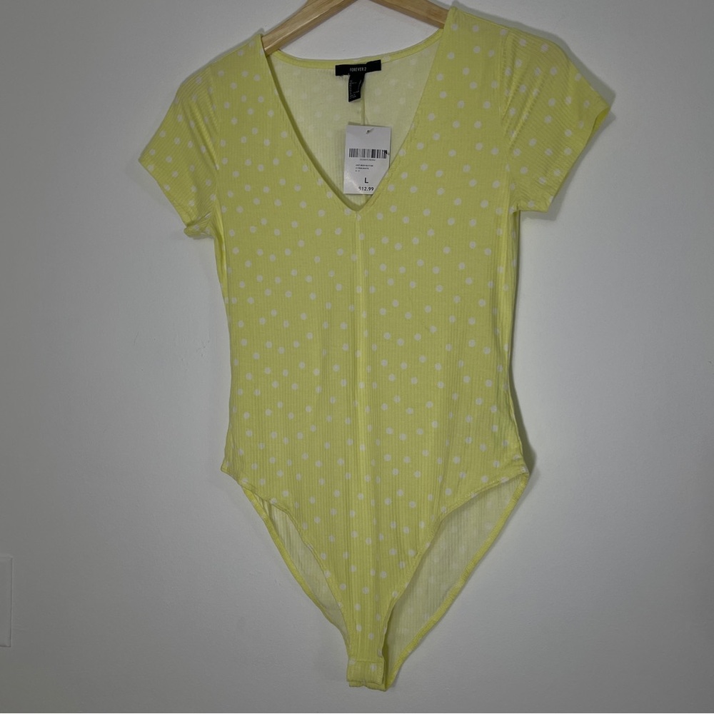 Forever21- Ribbed Polka Dot Jumpsuit